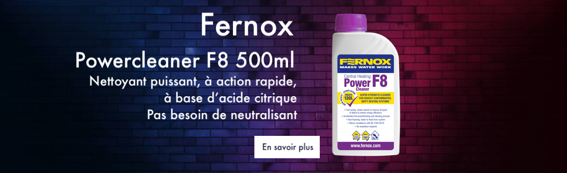 Fernox Powercleaner F8 — nettoyant puissant, sans neutralisant