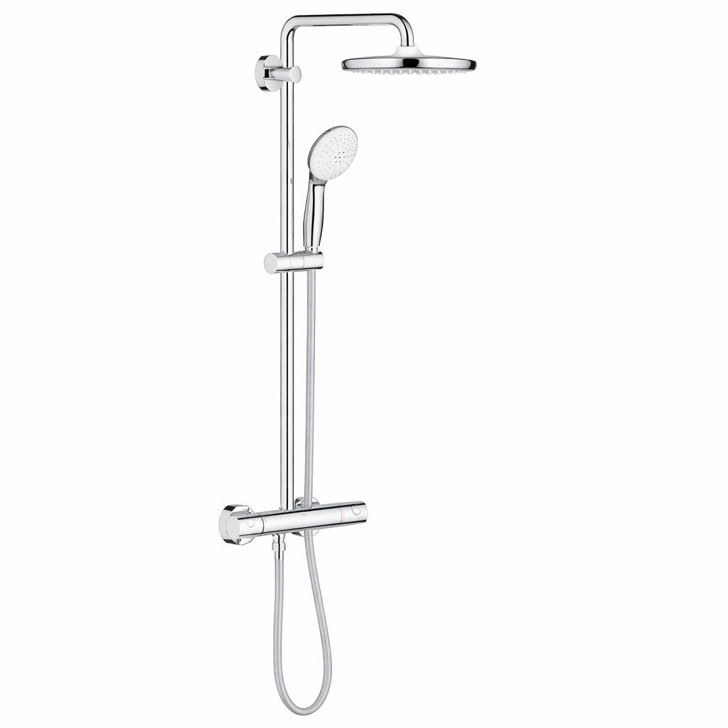 Colonne de douche thermostatique GROHE Tempesta System 250 chromée