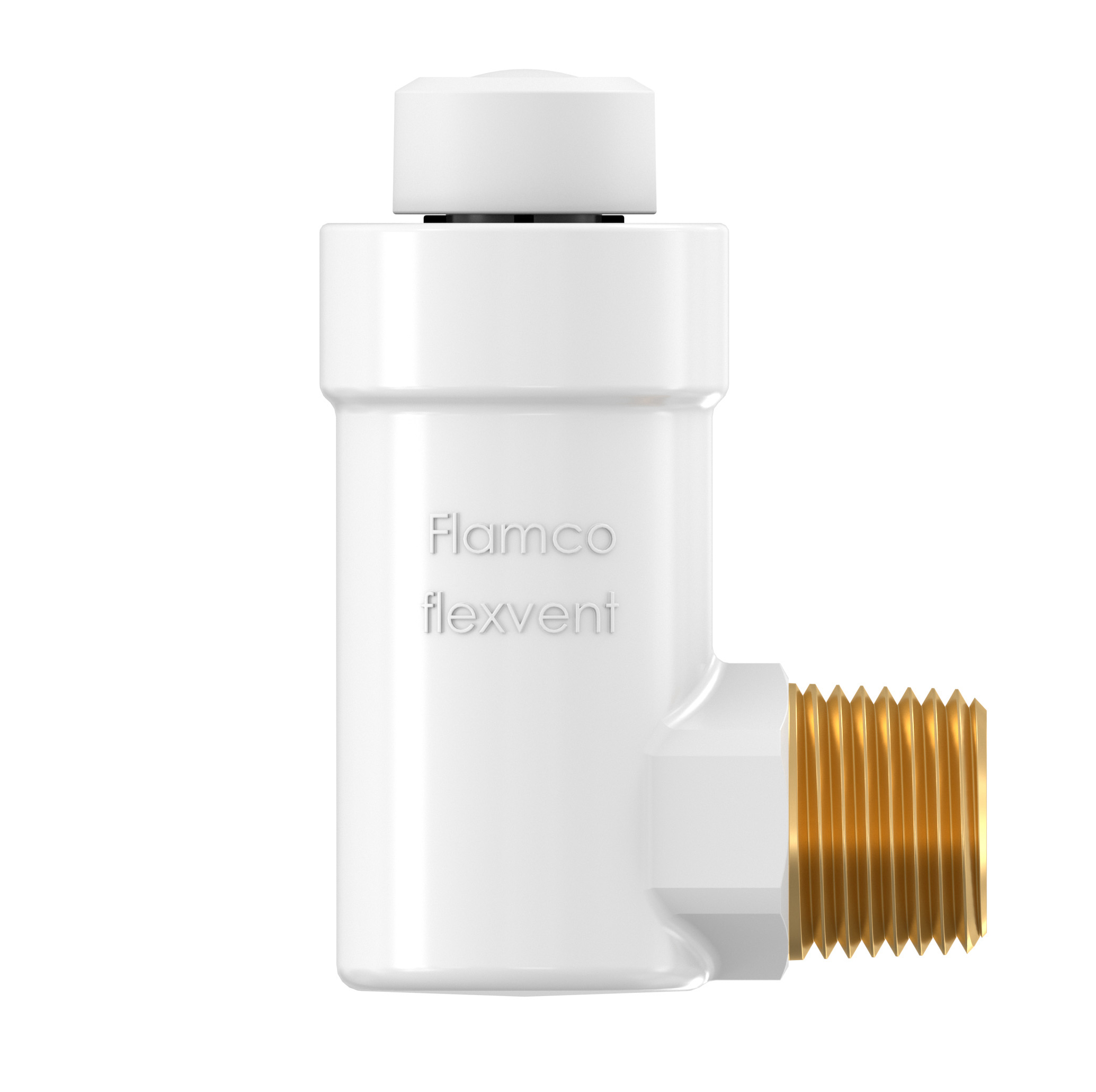Purgeur d’air automatique coudé Flexvent H-W R 1/2 blanc
