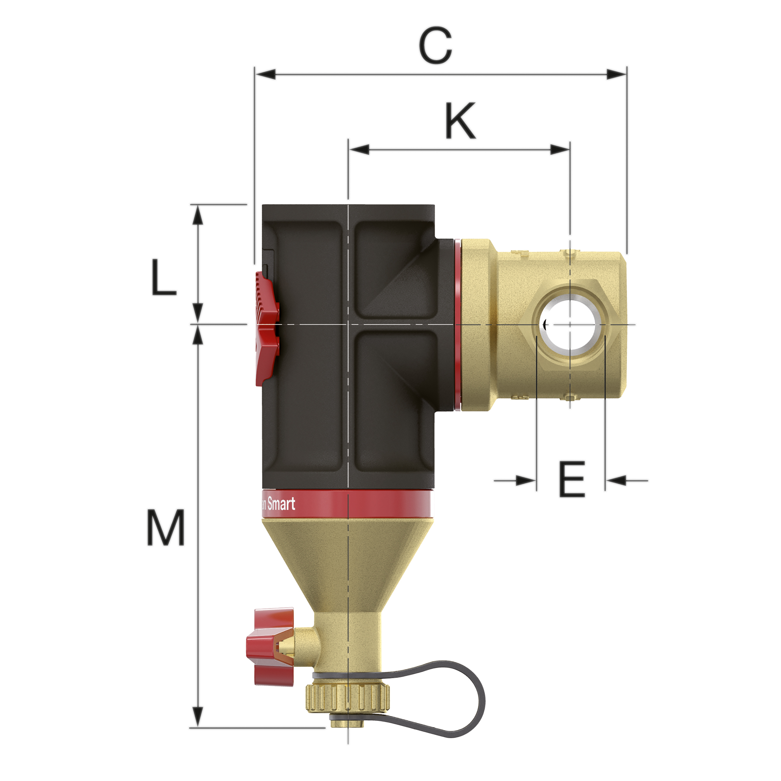 Séparateur de boues magnétique Flamco Clean Smart 3/4 pouces pour chauffage
